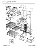 FRESH FOOD COMPARTMENT Diagram and Parts List for RB17KN2AF BG36A Admiral Refrigerator