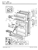 DOORS Diagram and Parts List for RB17KN2AF BG36A Admiral Refrigerator