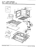 FREEZER COMPARTMENT Diagram and Parts List for RB23KA-4AW BG97A Admiral Refrigerator