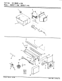 ICE MAKER & BIN Diagram and Parts List for RB23KA-4AW BG97A Admiral Refrigerator