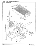 UNIT COMPARTMENT & SYSTEM Diagram and Parts List for RB21KW4AF BG75B Magic Chef Refrigerator
