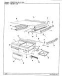 CHEST OF DRAWERS Diagram and Parts List for RB21KA4AF BG75B Magic Chef Refrigerator
