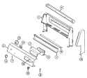 CONTROL PANEL Diagram and Parts List for 3862VVV  Magic Chef Range