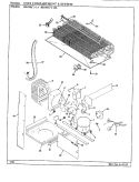 UNIT COMPARTMENT & SYSTEM Diagram and Parts List for RB19KA-1A AG51B Admiral Refrigerator