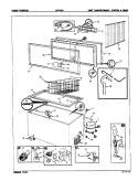 UNIT COMPARTMENT & SYSTEM Diagram and Parts List for CCF200 EY52A Admiral Freezer