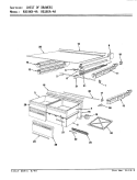 CHEST OF DRAWERS Diagram and Parts List for RB19KN-4A AG64A Magic Chef Refrigerator