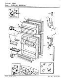 DOORS Diagram and Parts List for RB19KA-4A AG65A Magic Chef Refrigerator