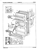DOORS Diagram and Parts List for RB19HA-2A 8C68A Magic Chef Refrigerator