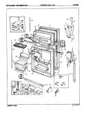 Part Location Diagram of 60630-2 Whirlpool HINGE, LOWER