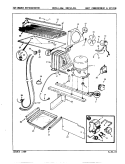 UNIT COMPARTMENT & SYSTEM Diagram and Parts List for RB23JA-4AW 9A36A Admiral Refrigerator