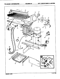 UNIT COMPARTMENT & SYSTEM Diagram and Parts List for RB23HA-3A 8C70A Magic Chef Refrigerator
