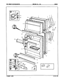 DOORS Diagram and Parts List for RB15HA-1A 9B41C Magic Chef Refrigerator