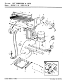 UNIT COMPARTMENT & SYSTEM Diagram and Parts List for RB15HA-3A 8C72A Magic Chef Refrigerator