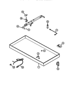 Body Diagram and Parts List for CCGX2420N  Jenn-Air Cooktop