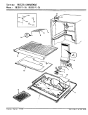 FREEZER COMPARTMENT Diagram and Parts List for RB15HA-3A 8C72A Magic Chef Refrigerator