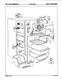 FREEZER COMPARTMENT Diagram and Parts List for RC24HN-3AW 8N13A Magic Chef Refrigerator