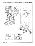 FRESH FOOD COMPARTMENT Diagram and Parts List for RB21JA-4A 9A24C Magic Chef Refrigerator