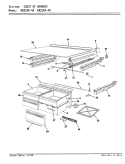 CHEST OF DRAWERS Diagram and Parts List for RB21KA-4A AG72B Magic Chef Refrigerator