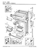 DOORS Diagram and Parts List for RB21KA-4A AG72B Magic Chef Refrigerator
