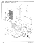 UNIT COMPARTMENT & SYSTEM Diagram and Parts List for KRC22KA3W2 AP37A Admiral Refrigerator
