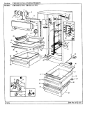 FRESH FOOD COMPARTMENT Diagram and Parts List for KRC22KA3W2 AP37A Admiral Refrigerator