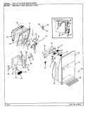 ICE & WATER DISPENSER Diagram and Parts List for KRC22KA3W2 AP37A Admiral Refrigerator