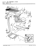 UNIT COMPARTMENT & SYSTEM Diagram and Parts List for RB23KN-4A AG95A Magic Chef Refrigerator
