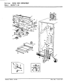 FRESH FOOD COMPARTMENT Diagram and Parts List for RB23KA-4A AG95A Magic Chef Refrigerator