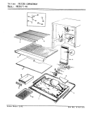 FREEZER COMPARTMENT Diagram and Parts List for RB23KN-4A AG95A Magic Chef Refrigerator
