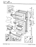 DOORS Diagram and Parts List for RB23KA-4A AG95A Magic Chef Refrigerator