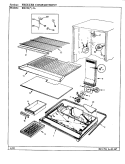 FREEZER COMPARTMENT Diagram and Parts List for RB19KA-2A AG58A Admiral Refrigerator