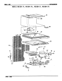 UNIT COMPARTMENT & SYSTEM Diagram and Parts List for RB15GA-1P  Magic Chef Refrigerator