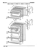 DOORS Diagram and Parts List for RB15GA-1P  Magic Chef Refrigerator