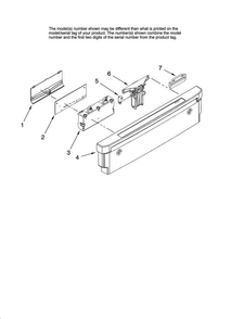 Part Location Diagram of WPW10235719 Whirlpool Control Panel - White