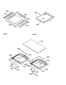 Shelving/crisper Frame Assembly Diagram and Parts List for TN21V2L-P1315907WL  Amana Refrigerator