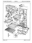 FRESH FOOD COMPARTMENT Diagram and Parts List for NDNT229JA 8B21B Maytag Refrigerator