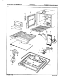FREEZER COMPARTMENT Diagram and Parts List for NDNT229JA 8B21B Maytag Refrigerator
