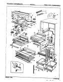 FRESH FOOD COMPARTMENT Diagram and Parts List for NNT199JA 8A31A Maytag Refrigerator