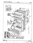 DOORS Diagram and Parts List for NNT199JA 8A31A Maytag Refrigerator