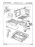 FREEZER COMPARTMENT Diagram and Parts List for BDNT22K9LA 9A58B Admiral Refrigerator