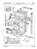 DOORS Diagram and Parts List for BDNT22K9A 9A57B Admiral Refrigerator
