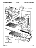 FRESH FOOD COMPARTMENT Diagram and Parts List for NNT176JA 9G43A Maytag Refrigerator