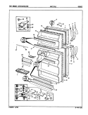 DOORS Diagram and Parts List for NNT176JA 9G43A Maytag Refrigerator