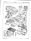 FRESH FOOD COMPARTMENT Diagram and Parts List for RB23GA-3A 7C40A Magic Chef Refrigerator