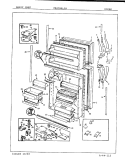 DOORS Diagram and Parts List for RB23GA-3A 7C40A Magic Chef Refrigerator