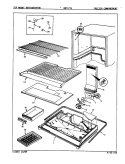 FREEZER COMPARTMENT Diagram and Parts List for NNT177JA 9G44A Maytag Refrigerator