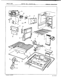 FREEZER COMPARTMENT Diagram and Parts List for RB23GY-3PL 7B23B Admiral Refrigerator