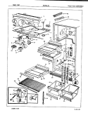 FRESH FOOD COMPARTMENT Diagram and Parts List for RB19GA-3A 7C39B Magic Chef Refrigerator