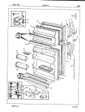 DOORS Diagram and Parts List for RB19GA-3A 7C39B Magic Chef Refrigerator