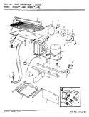 UNIT COMPARTMENT & SYSTEM Diagram and Parts List for RB23KA-4AW AG97C Admiral Refrigerator